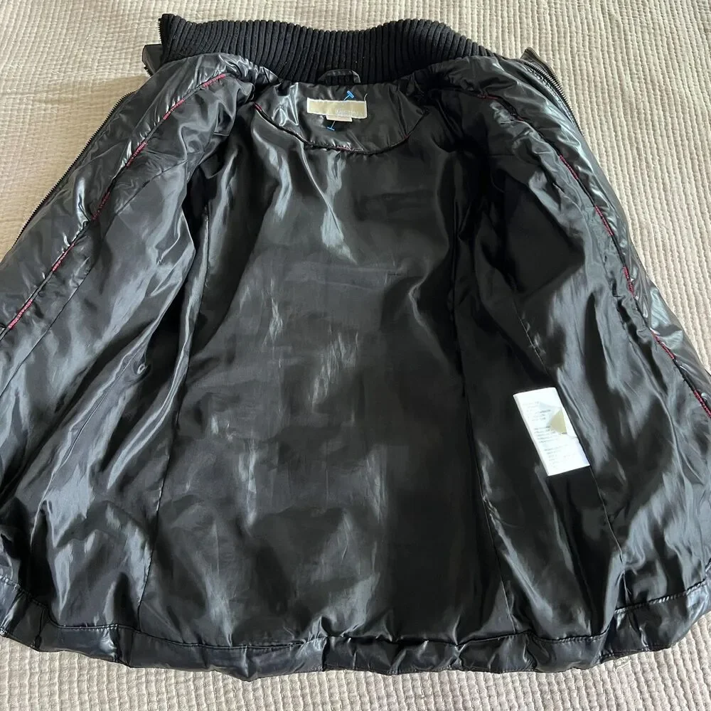 Michael‎ Michael Kors Jacket Womens Petite Petite Black Puffer Quilted Down Coat